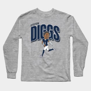 Stefon Diggs Houston Caricature Long Sleeve T-Shirt